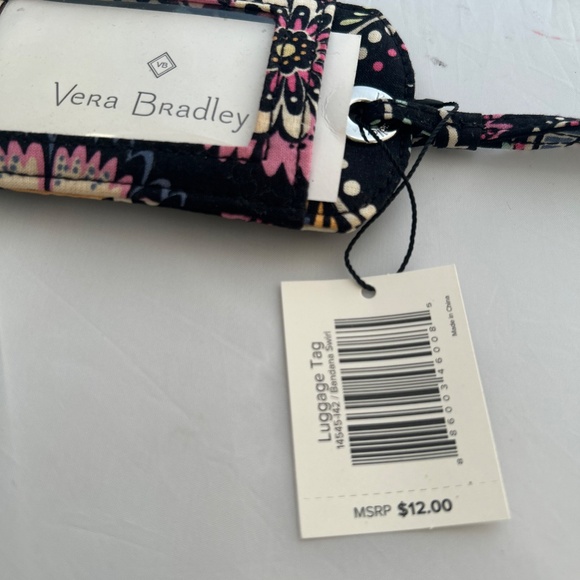 NWT Vera Bradley Luggage Tag Bandana Swirl with ID Window - Picture 11 of 12